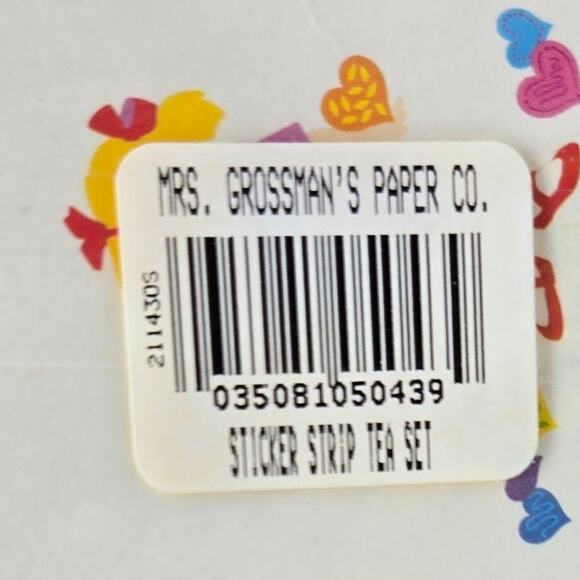 Mrs. Grossman's Lot of 5 Sealed Sticker Strips HTF Rare Tea Set & RF Magic Dust - Picture 3 of 5